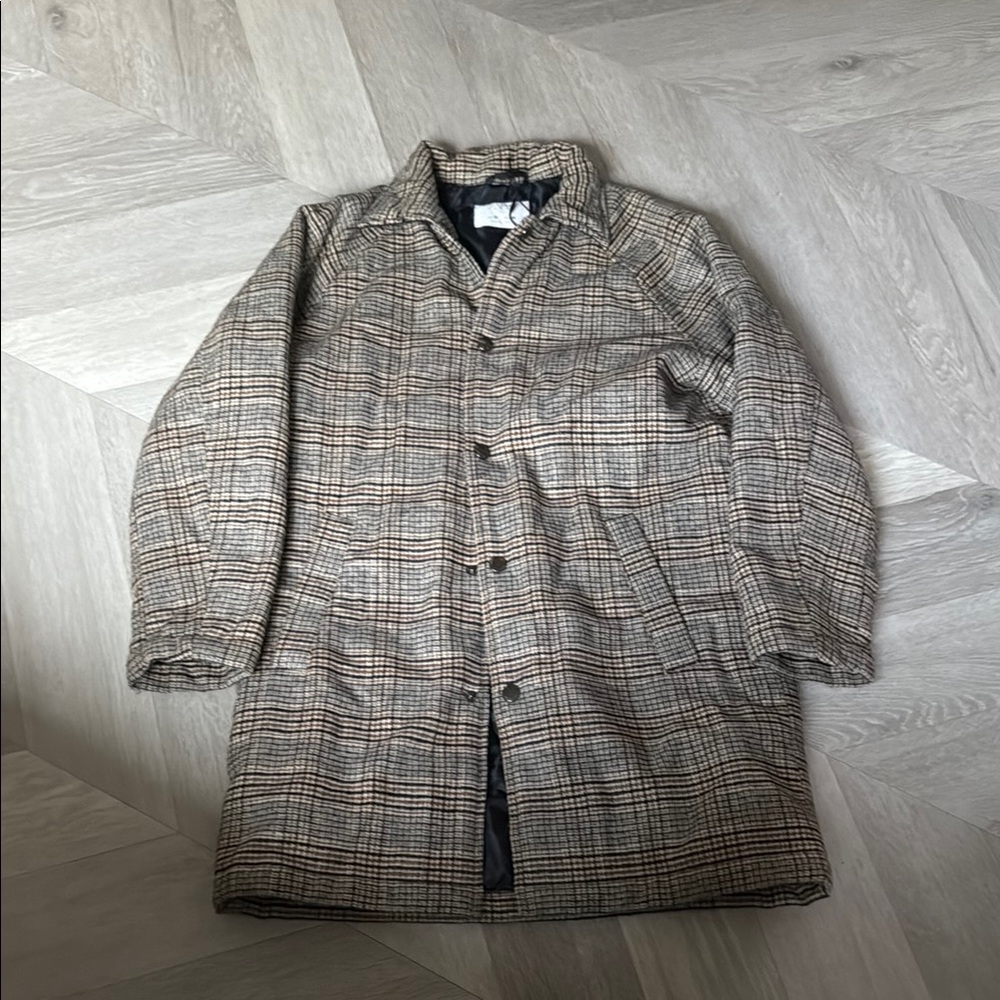 Zara Brown and Black Trench Coat